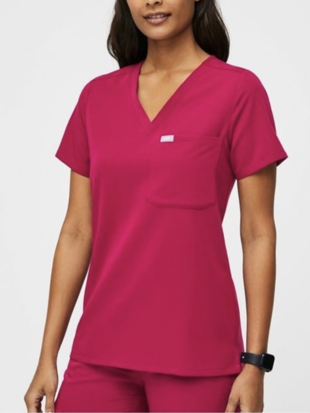 Figs Ultra Rose Catarina Acrub Top Size L
